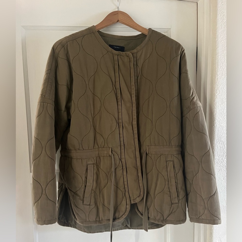 Madewell Quilted Jacket (Size Medium) with Cinched Waist